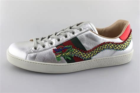 gucci azzurro uomo drago|gucci ace silver dragon.